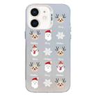 For iPhone 12 Christmas Series PC Full Coverage Pattern Phone Case(CW060 White) - 1