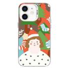 For iPhone 12 Christmas Series PC Full Coverage Pattern Phone Case(CW062 White) - 1