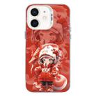 For iPhone 12 Christmas Series PC Full Coverage Pattern Phone Case(CW098 Girl) - 1