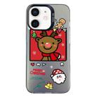 For iPhone 12 Christmas Series PC Full Coverage Pattern Phone Case(CK054 Black) - 1