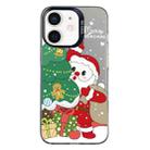 For iPhone 12 Christmas Series PC Full Coverage Pattern Phone Case(CK058 Black) - 1