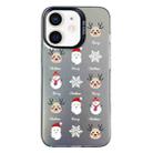 For iPhone 12 Christmas Series PC Full Coverage Pattern Phone Case(CK060 Black) - 1