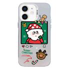 For iPhone 12 Christmas Series PC Full Coverage Pattern Phone Case(CW053 White) - 1