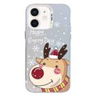 For iPhone 12 Christmas Series PC Full Coverage Pattern Phone Case(CW055 White) - 1