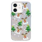 For iPhone 12 Christmas Series PC Full Coverage Pattern Phone Case(CW057 White) - 1