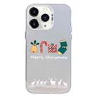For iPhone 11 Pro Max Christmas Series PC Full Coverage Pattern Phone Case(CW052 White) - 1