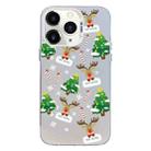 For iPhone 11 Pro Max Christmas Series PC Full Coverage Pattern Phone Case(CW057 White) - 1