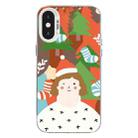 For iPhone X / XS Christmas Series PC Full Coverage Pattern Phone Case(CW062 White) - 1