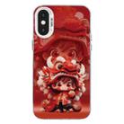 For iPhone X / XS Christmas Series PC Full Coverage Pattern Phone Case(CW097 Boy) - 1