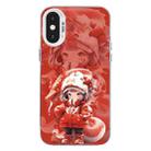 For iPhone X / XS Christmas Series PC Full Coverage Pattern Phone Case(CW098 Girl) - 1