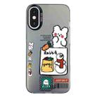 For iPhone X / XS Christmas Series PC Full Coverage Pattern Phone Case(CK050 Black) - 1