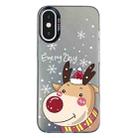 For iPhone X / XS Christmas Series PC Full Coverage Pattern Phone Case(CK055 Black) - 1