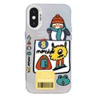 For iPhone X / XS Christmas Series PC Full Coverage Pattern Phone Case(CW049 White) - 1