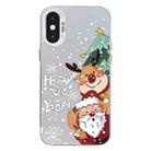 For iPhone X / XS Christmas Series PC Full Coverage Pattern Phone Case(CW056 White) - 1