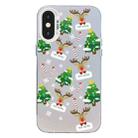 For iPhone X / XS Christmas Series PC Full Coverage Pattern Phone Case(CW057 White) - 1