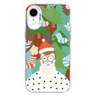 For iPhone XR Christmas Series PC Full Coverage Pattern Phone Case(CW061 White) - 1