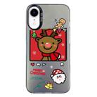 For iPhone XR Christmas Series PC Full Coverage Pattern Phone Case(CK054 Black) - 1