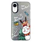 For iPhone XR Christmas Series PC Full Coverage Pattern Phone Case(CK059 Black) - 1