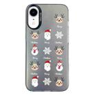 For iPhone XR Christmas Series PC Full Coverage Pattern Phone Case(CK060 Black) - 1