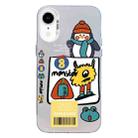 For iPhone XR Christmas Series PC Full Coverage Pattern Phone Case(CW049 White) - 1