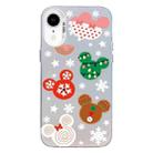 For iPhone XR Christmas Series PC Full Coverage Pattern Phone Case(CW051 White) - 1