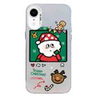 For iPhone XR Christmas Series PC Full Coverage Pattern Phone Case(CW053 White) - 1