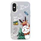 For iPhone XS Max Christmas Series PC Full Coverage Pattern Phone Case(CW059 White) - 1