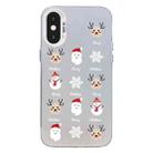 For iPhone XS Max Christmas Series PC Full Coverage Pattern Phone Case(CW060 White) - 1