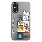 For iPhone XS Max Christmas Series PC Full Coverage Pattern Phone Case(CK050 Black) - 1