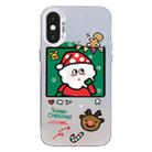 For iPhone XS Max Christmas Series PC Full Coverage Pattern Phone Case(CW053 White) - 1