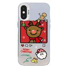 For iPhone XS Max Christmas Series PC Full Coverage Pattern Phone Case(CW054 White) - 1