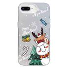 For iPhone 7 Plus / 8 Plus Christmas Series PC Full Coverage Pattern Phone Case(CW059 White) - 1