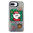 For iPhone 7 Plus / 8 Plus Christmas Series PC Full Coverage Pattern Phone Case(CK053 Black) - 1