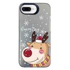 For iPhone 7 Plus / 8 Plus Christmas Series PC Full Coverage Pattern Phone Case(CK055 Black) - 1