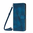 For Xiaomi 15 Pro Dream Triangle Leather Phone Case with Lanyard(Blue) - 2
