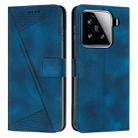 For Xiaomi 15 Dream Triangle Leather Phone Case with Lanyard(Blue) - 1