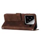 For Xiaomi 15 Dream Triangle Leather Phone Case with Lanyard(Brown) - 3