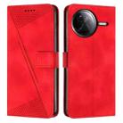 For Xiaomi Poco F7 Pro / F7 Ultra Dream Triangle Leather Phone Case with Lanyard(Red) - 1
