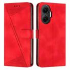 For Xiaomi Poco F7 Dream Triangle Leather Phone Case with Lanyard(Red) - 1