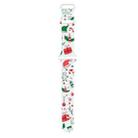 For Apple Watch 46mm / 49mm / 45mm / 44mm Christmas Pattern Silicone Watch Band(Christmas Gift White) - 1