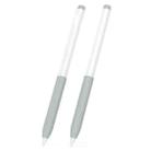 For vivo Pencil 2S / iQOO Pencil2s 2pcs/Set Transparent Jelly Series Stylus Pen Silicone Protective Cover(Grey) - 1