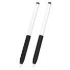 For vivo Pencil 2S / iQOO Pencil2s 2pcs/Set Transparent Jelly Series Stylus Pen Silicone Protective Cover(Black) - 1