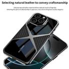 For iPhone 16 Pro Max GKK Leather Electroplating Supersonic Speed Shockproof Phone Case(Carbon Fibre) - 3