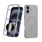 For iPhone 16 GKK MagSafe Full Coverage Phone Case(Mountain Gray) - 1