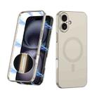 For iPhone 16 GKK MagSafe Full Coverage Phone Case(Titanium Gray) - 1