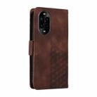 For Huawei nova 13 Pro Embossed Rhombus Starry Leather Phone Case(Brown) - 3