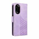 For Huawei nova 13 Pro Embossed Rhombus Starry Leather Phone Case(Purple) - 3