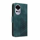 For Huawei nova 13 / nova 12 Embossed Rhombus Starry Leather Phone Case(Green) - 3