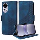 For Huawei nova 13 / nova 12 Embossed Rhombus Starry Leather Phone Case(Blue) - 1