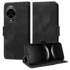 For Huawei nova 14 Embossed Rhombus Starry Leather Phone Case(Black) - 1